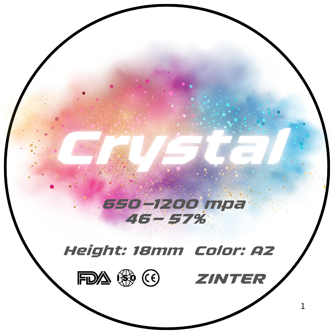 Disco de Zirconia Zinter para CAD/CAM Dental