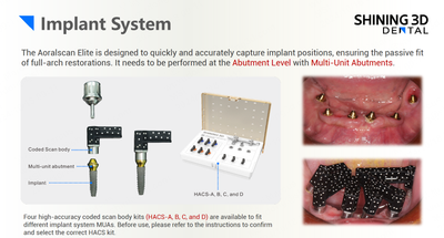 SHINING 3D HACS — Kit de scanbodies codificados