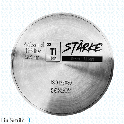 Stärke Titanium Milling Discs Ti4 / Ti5