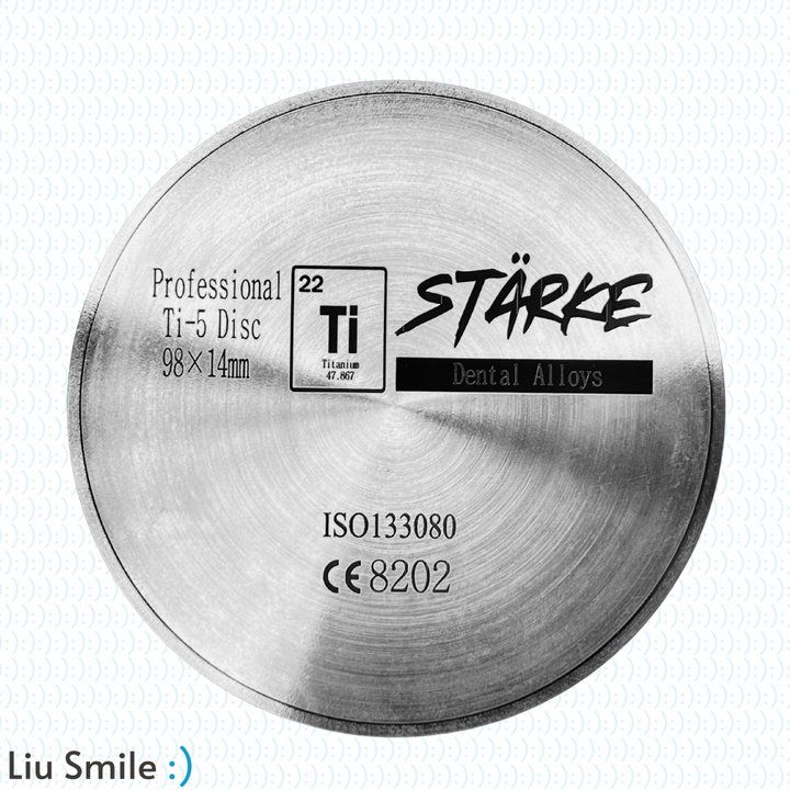 Stärke Titanium Milling Discs Ti4 / Ti5 - Fresado CAD/CAM | Liu Smile