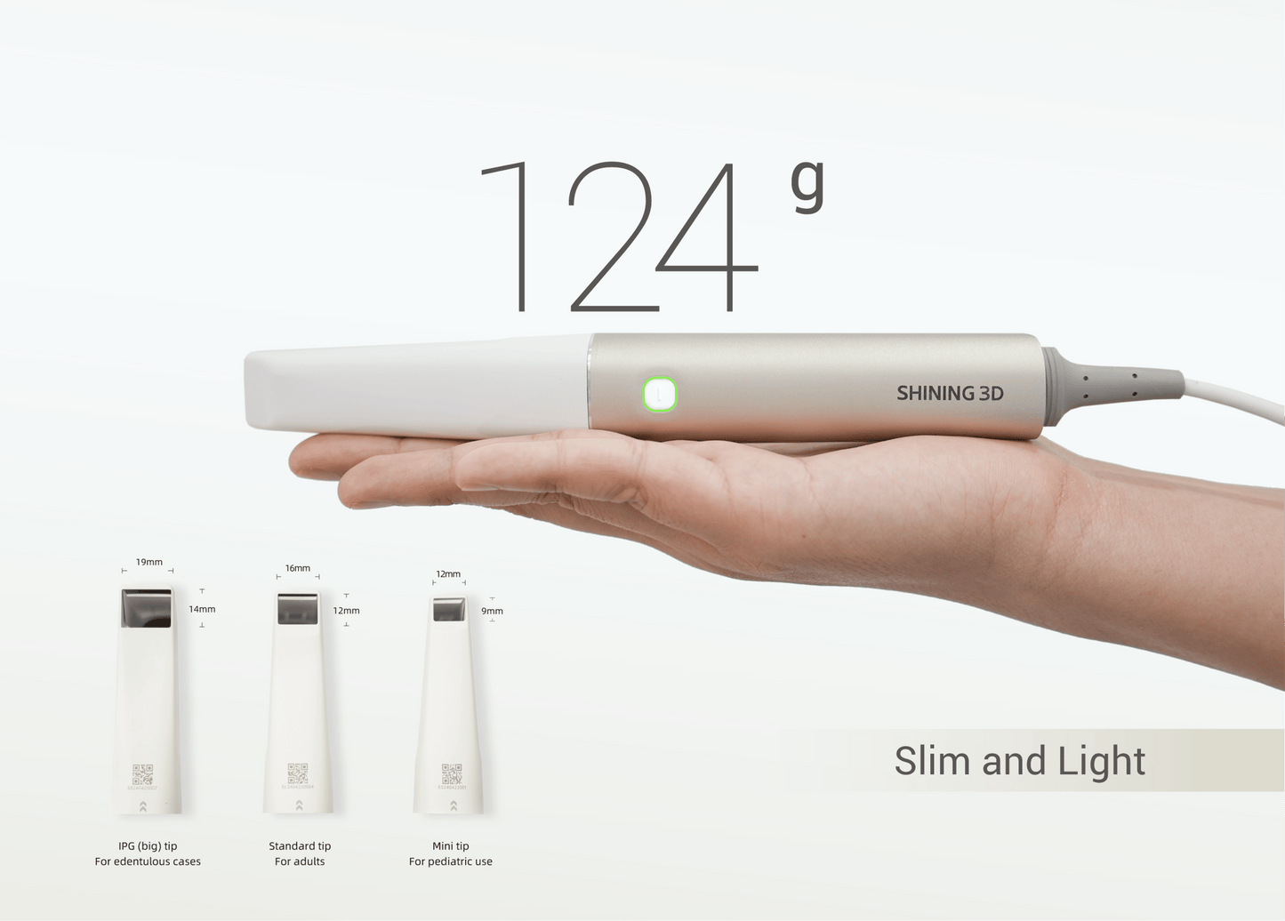 SHINING 3D Aoralscan Elite — Escáner intraoral con IPG