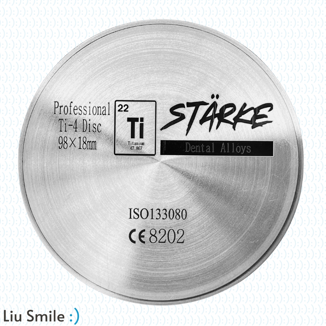 Stärke Titanium Milling Discs Ti4 / Ti5
