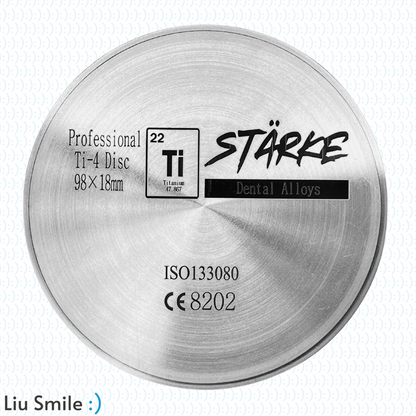 Stärke Titanium Milling Discs Ti4 / Ti5