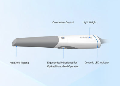 Aoralscan 3: diseño ergonómico para escaneo intraoral clínico