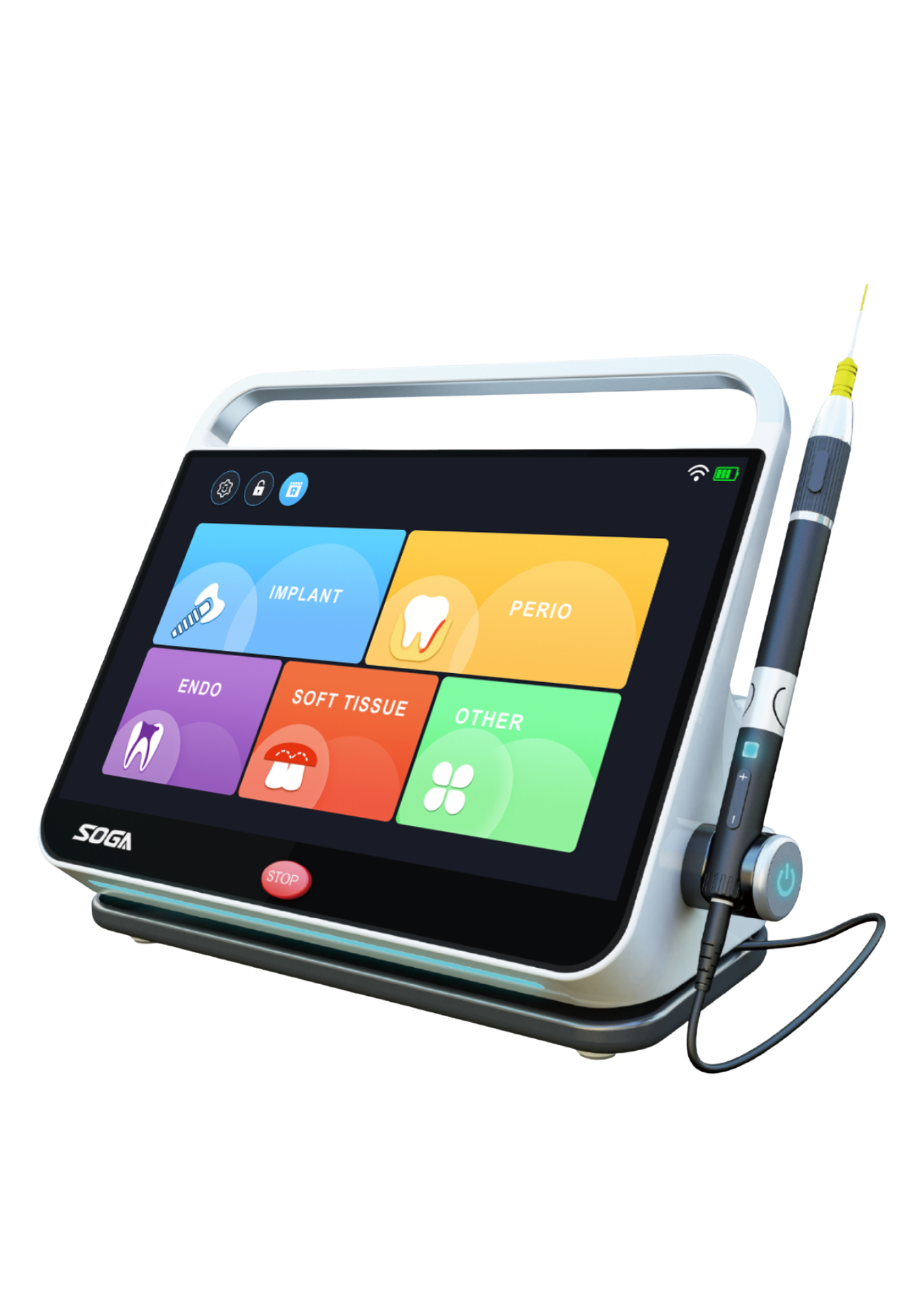 SOGA iLaser I Plus — Láser Dental Diodo 450/650/980nm