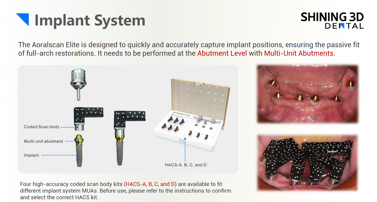 SHINING 3D HACS — Kit de scanbodies codificados