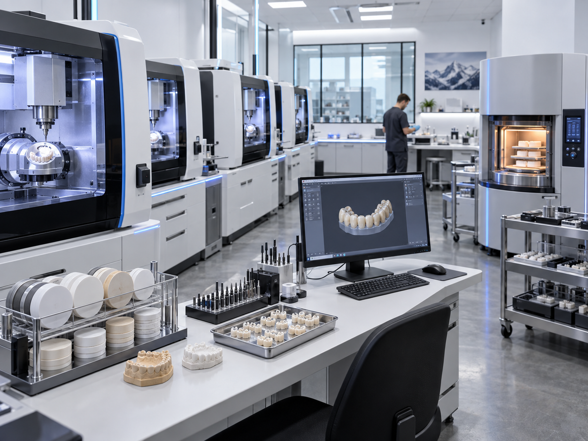 Centro de producción dental digital CAD/CAM — Liu Smile