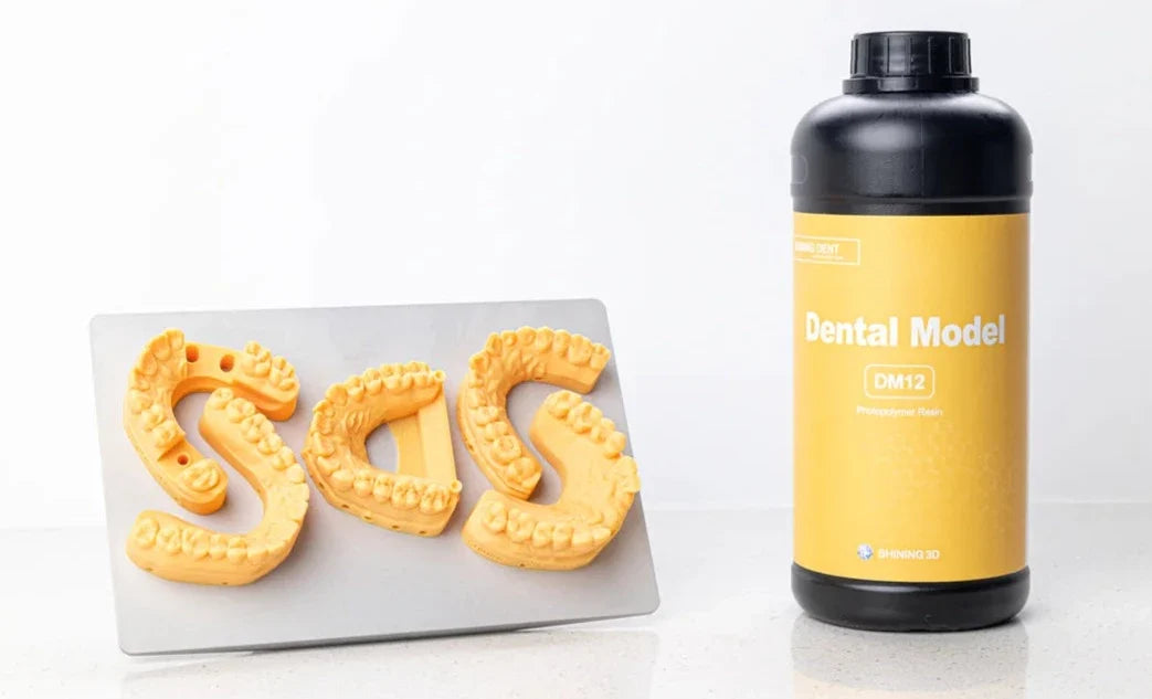 SHINING 3D DM12 — Resina para modelos dentales amarilla 1 kg