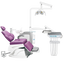 DETES TS-TOP300 Folding Plus: unidad dental con reposapiés plegable y tapizado violeta; fotografía oficial del fabricante