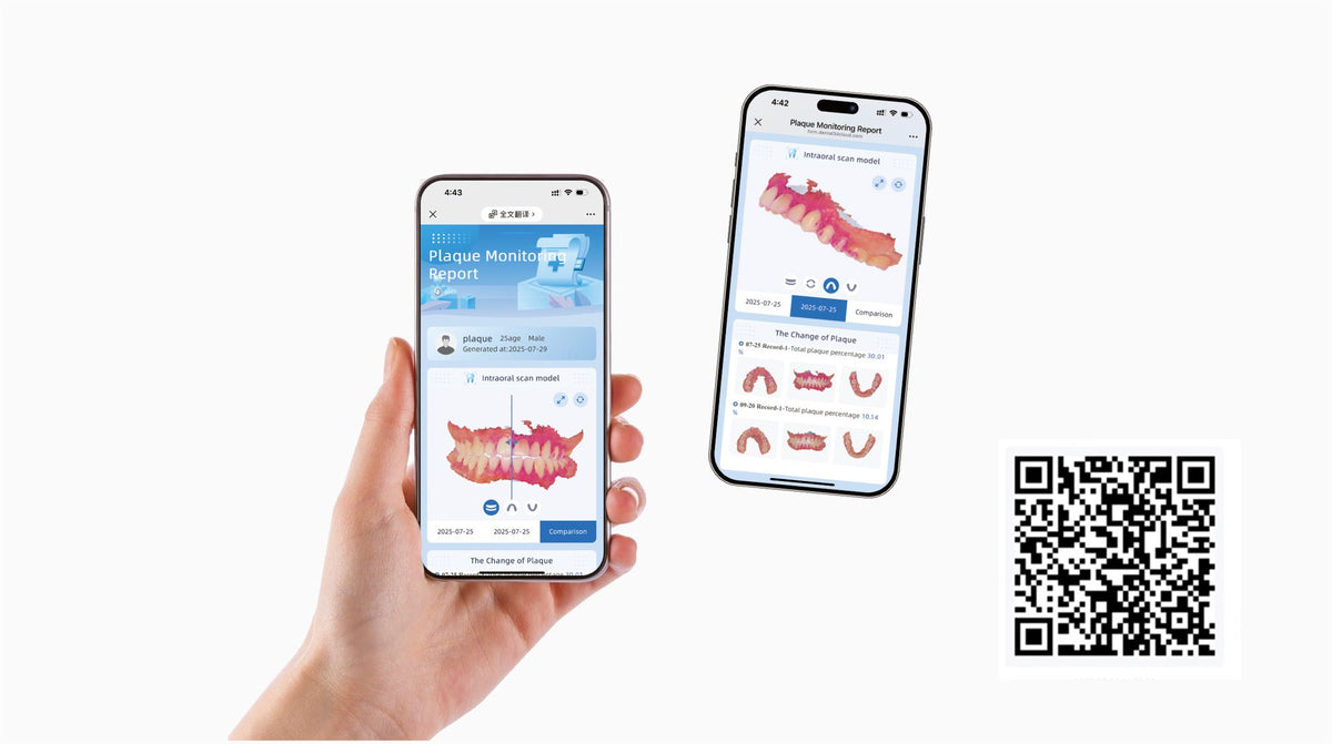 Aoralscan Elf: reporte clínico compartido desde dispositivos móviles