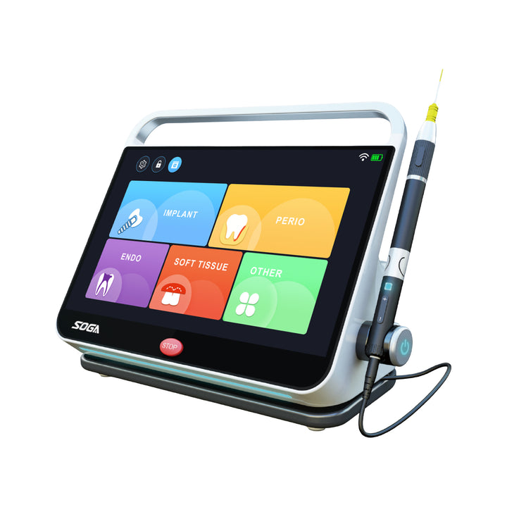 SOGA iLaser I Plus — Láser Dental Diodo 450/650/980nm — vista principal sobre fondo blanco
