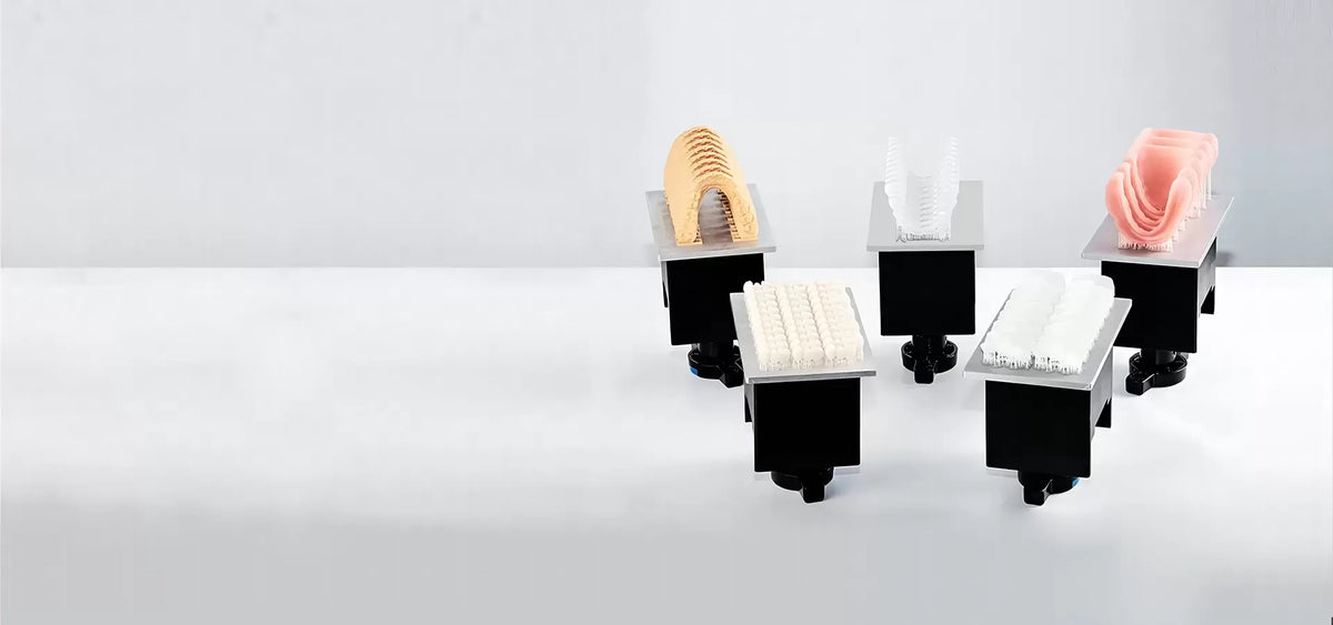 RAYSHAPE: ejemplos de aplicaciones dentales, no incluye piezas impresas