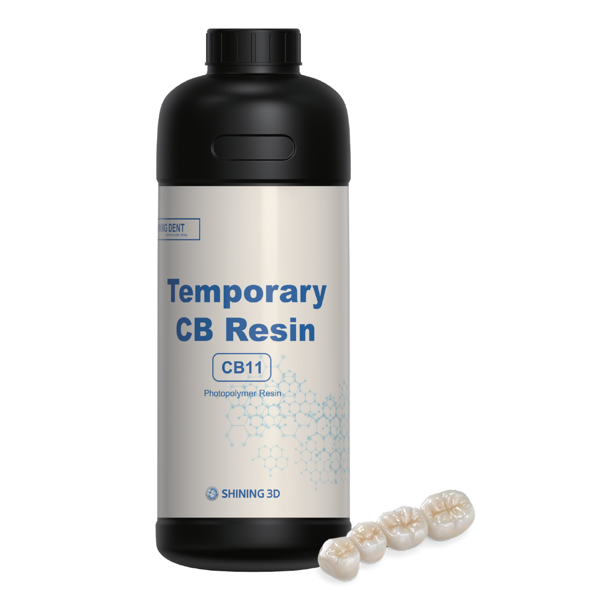 SHINING 3D CB11 — Resina provisional para coronas y puentes 0.5 kg